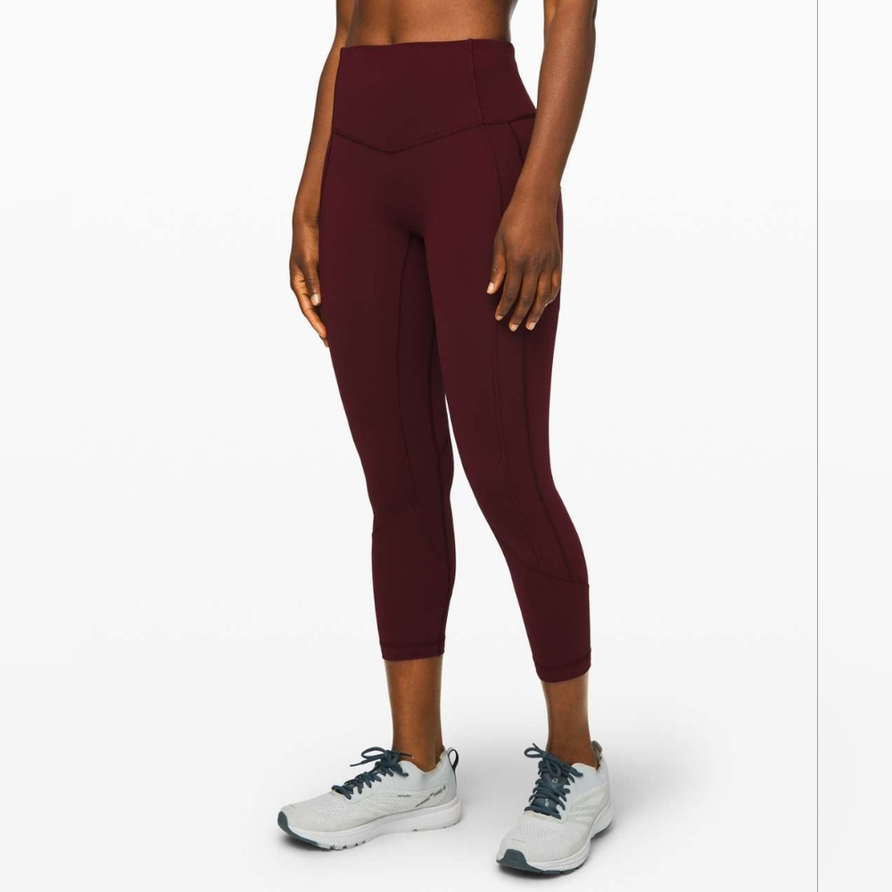 Lululemon All The Right Places Crop II *23" Garnet
